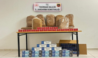 Tekirdağ’da jandarmadan kaçak tütün operasyonu