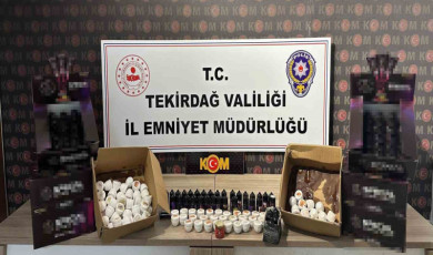 Tekirdağ’da kaçak tütün operasyonu: Elektronik likit ve bandrolsüz tütün ele geçirildi