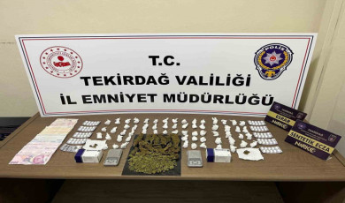 Tekirdağ’da uyuşturucu operasyonu