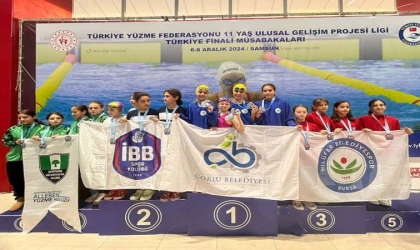 ÇBSK Yüzme Takımı Madalyaya Doymuyor