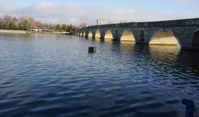 Edirne’deki yağışlar Meriç ve Tunca nehirlerinin debisini artırdı