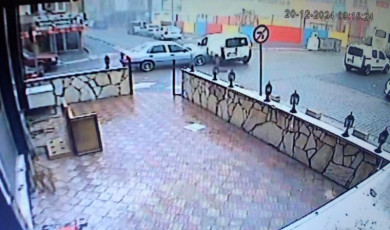 Tekirdağ’da iki aracın çarpıştığı kaza kamerada