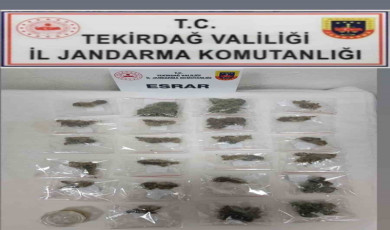 Tekirdağ’da jandarmadan uyuşturucu operasyonları