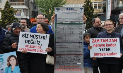 Su Faturaları için meydana çıkan AK Parti, CHP’li Büyükşehir Belediyesi’ne Seslendi “Suya Yapılan Zammı Geri Çekin”