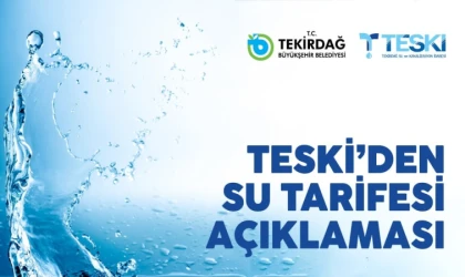 TESKİ'den Su Tarifesi Bilgilendirmesi