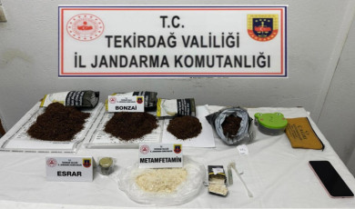 Tekirdağ’da 6 ayrı uyuşturucu operasyonunda 2 kiloya yakın madde ele geçirildi