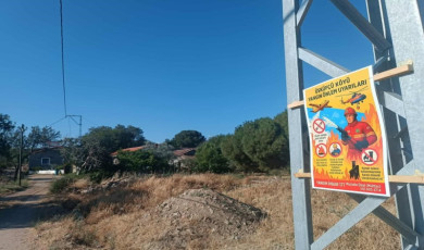 Üsküfçü köyü yangınla mücadeleye hidrantlar ile destek verecek