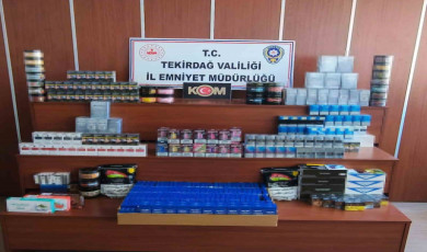 Tekirdağ’da kaçakçılık operasyonunda çok sayıda ürün ele geçirildi