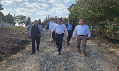 Başkan Sarıkurt, Yangını Yerinde İnceledi         