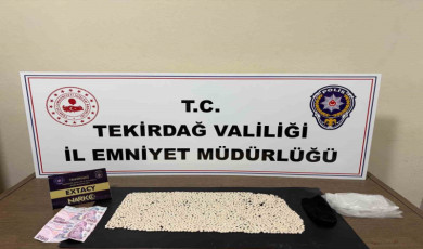 Tekirdağ’da torbacı operasyonu: 2 bin 474 sentetik hap ele geçirildi