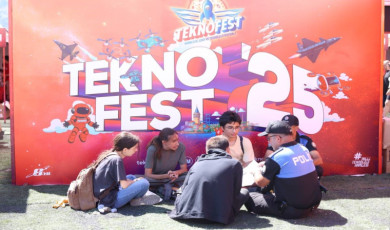 Emniyet personeli TEKNOFEST Gökçeada’da görev başında