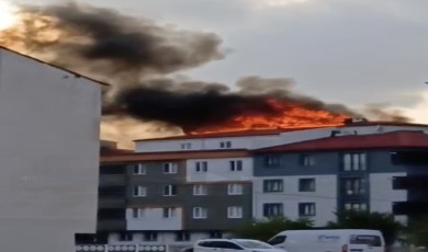 Tekirdağ’da çatı katında yangın