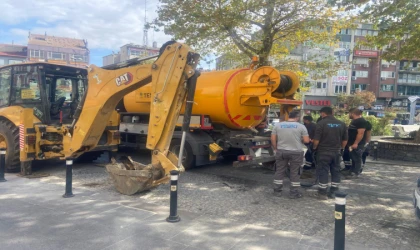 TESKİ Kanalizasyon Hatlarını Temizledi