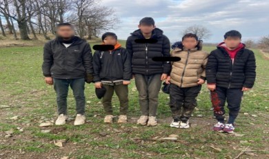 Kırklareli’nde 5 kaçak göçmen yakalandı