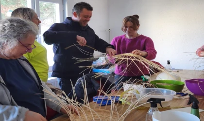 Başkan Sarıkurt’tan Üreten Kursiyerlere Ziyaret