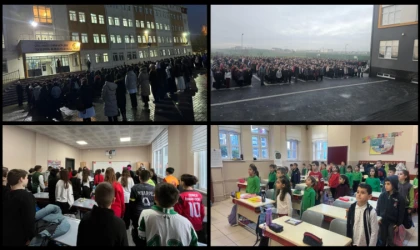 Depremde Hayatını Kaybedenler İçin Saygı Duruşunda Bulunuldu