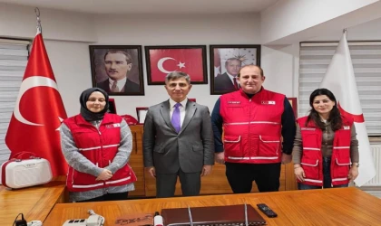 Kaymakam Erten Kızılay’ı Ziyaret Etti