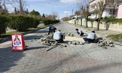 3 Mahallede Kilit Taşı Döşemesi Yapıldı