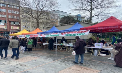 İHH Gazze İçin Hayır Çarşısı Kurdu