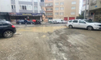 Aylardır Yapılmayan Yol Göle Döndü