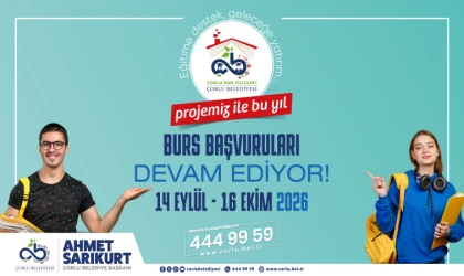 Çorlu Belediyesi'nden Öğrencilere Eğitim Desteği Sürüyor