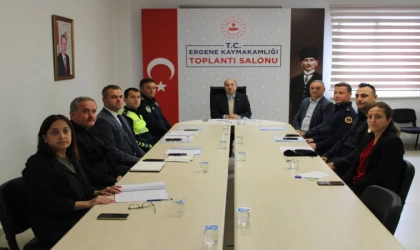 Ergene’de Okul Güvenliği Toplantısı Gerçekleştirildi